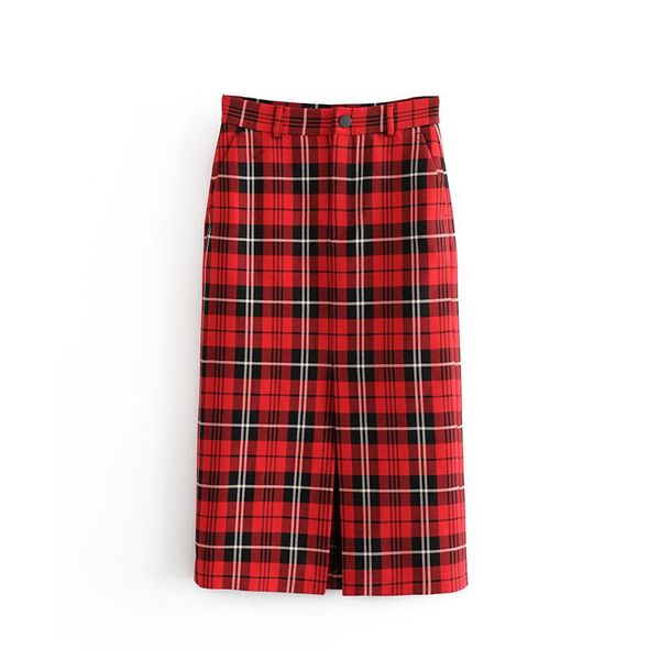 skirts women fashion knee length plaid skirt pockets split one side elegant midi ladies high waist straight vintage jupe femme, Black
skirts women fashion knee length plaid skirt pockets split one side elegant midi ladies high waist straight vintage jupe femme, Black