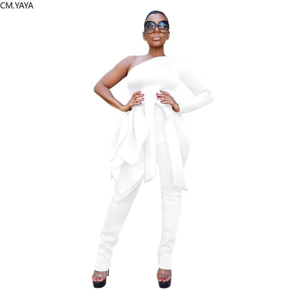 women's jumpsuits & rompers 2021 autumn winter street women solid draped ruffles one shoulder ladies outfits cx161, Black;white
women's jumpsuits & rompers 2021 autumn winter street women solid draped ruffles one shoulder ladies outfits cx161, Black;white