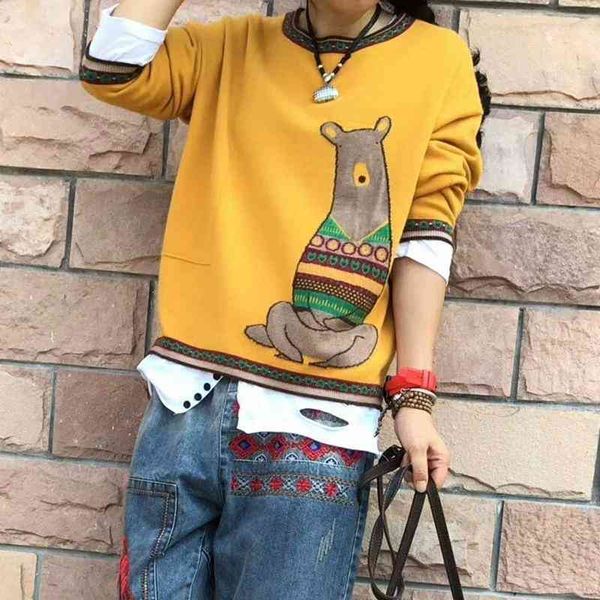 women's sweaters literary print pullover long-sleeved sweater autumn loose wild round neck1 wzk0, White;black
women's sweaters literary print pullover long-sleeved sweater autumn loose wild round neck1 wzk0, White;black