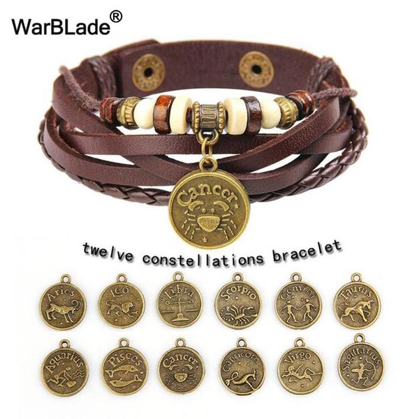 charm bracelets warblade 2021 12 constellations bangles fashion leather zodiac signs bracelet men punk wristband jewelry, Golden;silver
charm bracelets warblade 2021 12 constellations bangles fashion leather zodiac signs bracelet men punk wristband jewelry, Golden;silver