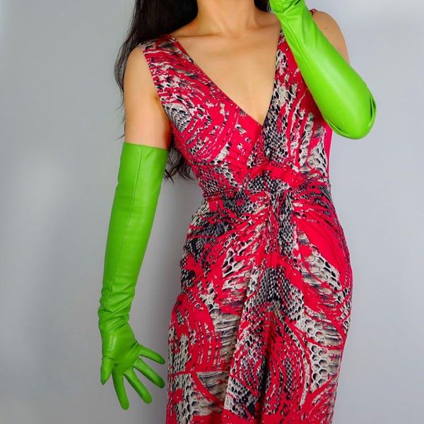 bridal gloves women leather long faux lambskin pu green opera cosplay costume special party glovesluva para noiva, White
bridal gloves women leather long faux lambskin pu green opera cosplay costume special party glovesluva para noiva, White