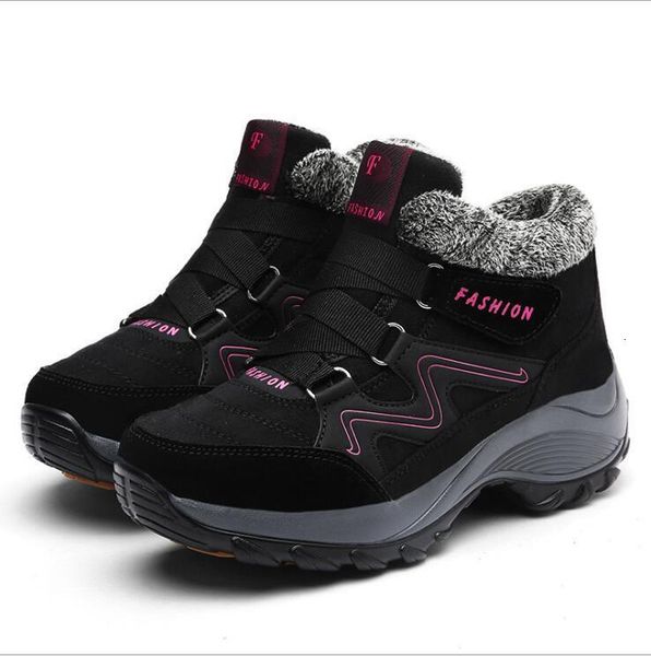 winter ankle women warm thick plush snow boots waterproof female wedge suede non-slip ladycasualshoes 89u3, Black
winter ankle women warm thick plush snow boots waterproof female wedge suede non-slip ladycasualshoes 89u3, Black