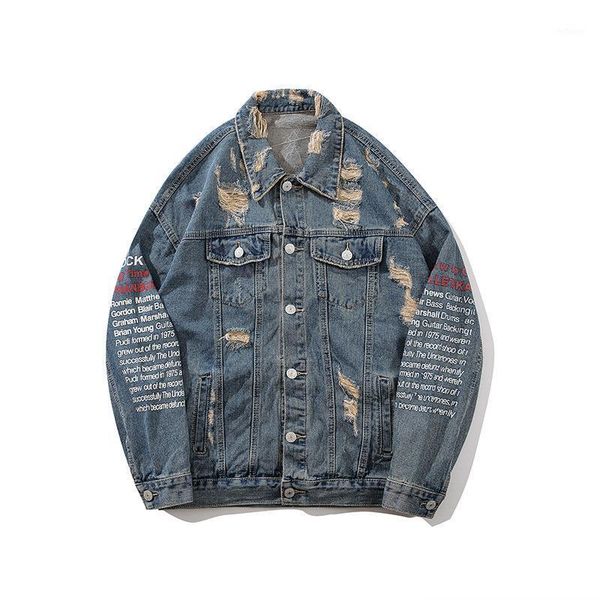 men's jackets street hip hop hole graffiti denim trend fashion punk letter printing motorcycle jacket pure color clothes, Black;brown
men's jackets street hip hop hole graffiti denim trend fashion punk letter printing motorcycle jacket pure color clothes, Black;brown