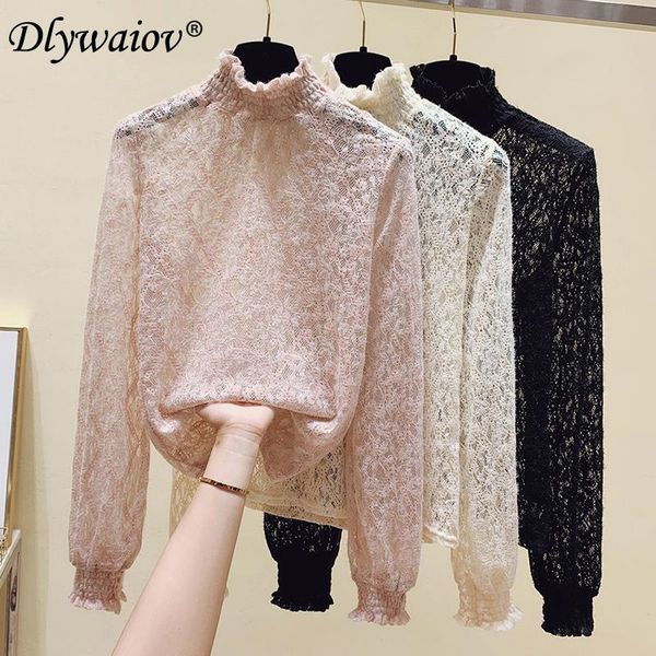 women's t-shirt turtleneck lace tshirt lantern sleeve spring autumn elastic mesh female thin t shirt clothes ladies tee femme, White
women's t-shirt turtleneck lace tshirt lantern sleeve spring autumn elastic mesh female thin t shirt clothes ladies tee femme, White