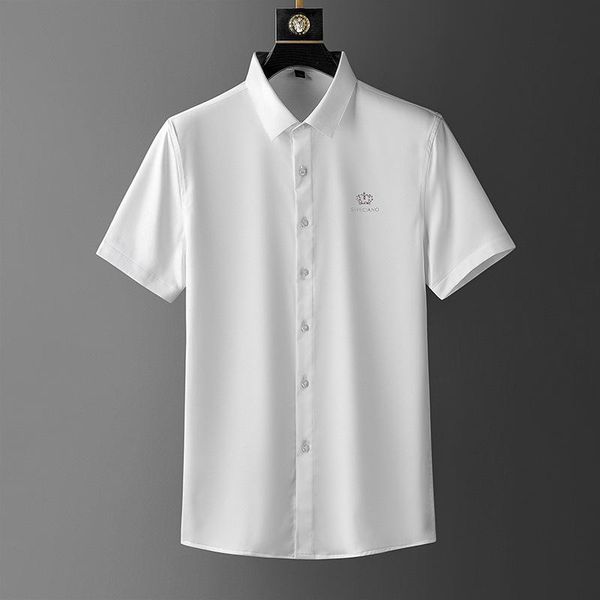men's casual shirts 2021 trend summer shirt slim european men wear heavy short sleeve ropa hombre camisa black white, White;black
men's casual shirts 2021 trend summer shirt slim european men wear heavy short sleeve ropa hombre camisa black white, White;black