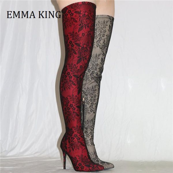 boots 2021 women lace printed over the knee pointed toe stiletto heel thigh high female slip on elastic long, Black
boots 2021 women lace printed over the knee pointed toe stiletto heel thigh high female slip on elastic long, Black