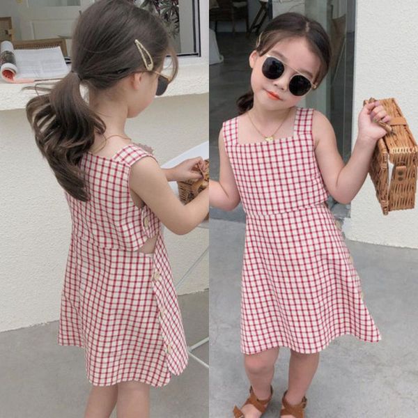 summer girls dress suspenders plaid casual sleeveless party princess cute children baby children's clothing girl's dresses, Red;yellow
summer girls dress suspenders plaid casual sleeveless party princess cute children baby children's clothing girl's dresses, Red;yellow