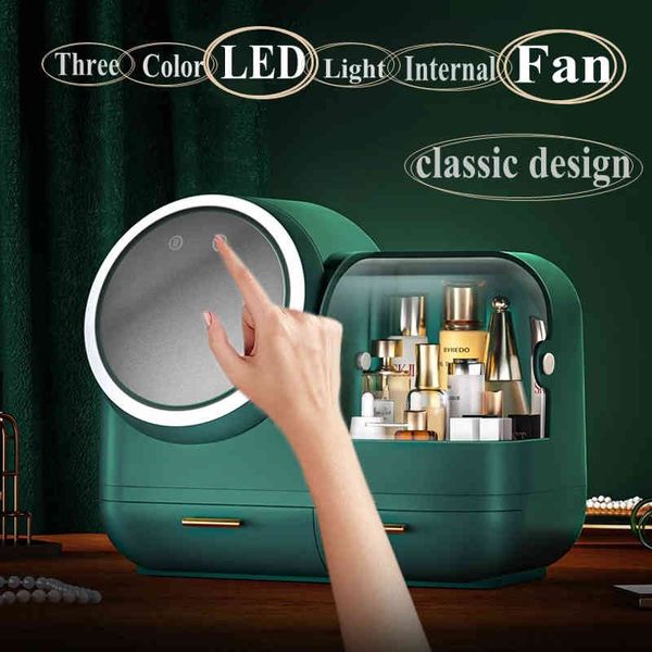 fan makeup led light cosmetic storage transparent deskorganizer fashion clear beauty box 2021 dropshipping
fan makeup led light cosmetic storage transparent deskorganizer fashion clear beauty box 2021 dropshipping