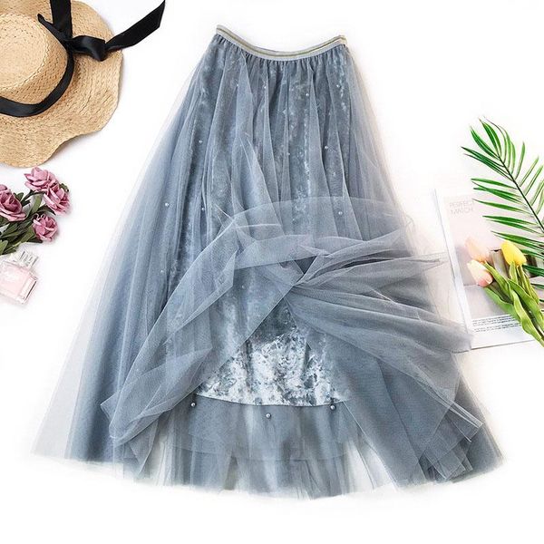 skirts spring summer women pearl beaded tulle 2021 elastic high waist long a-line skirt female tutu jupe longue femme, Black
skirts spring summer women pearl beaded tulle 2021 elastic high waist long a-line skirt female tutu jupe longue femme, Black