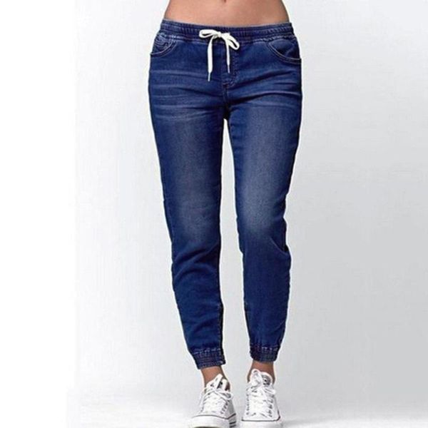women solid color drawstring ankle tie slim stretchy jeans plus size denim pants for 2021 streetwear women's, Blue
women solid color drawstring ankle tie slim stretchy jeans plus size denim pants for 2021 streetwear women's, Blue