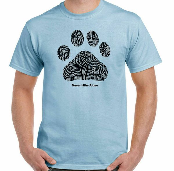 never hike alone t-shirt dog walking rambling hiking camping walk tee gift, White;black
never hike alone t-shirt dog walking rambling hiking camping walk tee gift, White;black