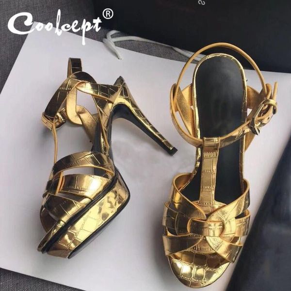 coolcept women sandals genuine leather stone pattern high platform summer shoes fashion party club footwear size 34-41, Black
coolcept women sandals genuine leather stone pattern high platform summer shoes fashion party club footwear size 34-41, Black