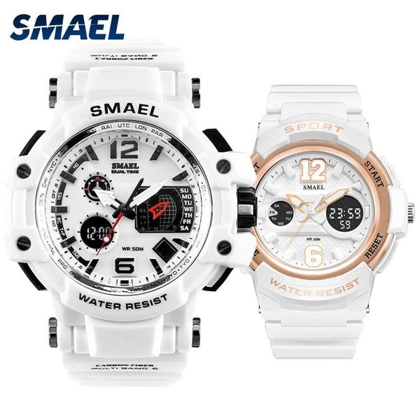 wristwatches smael sports fashion men's watch couple models led display luminous pointer digital dual satch timer, Slivery;brown
wristwatches smael sports fashion men's watch couple models led display luminous pointer digital dual satch timer, Slivery;brown