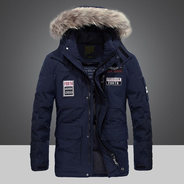 Winter down jacket solid color men's Korean medium length thickened white duck cotton padded 7768, Black
Winter down jacket solid color men's Korean medium length thickened white duck cotton padded 7768, Black
