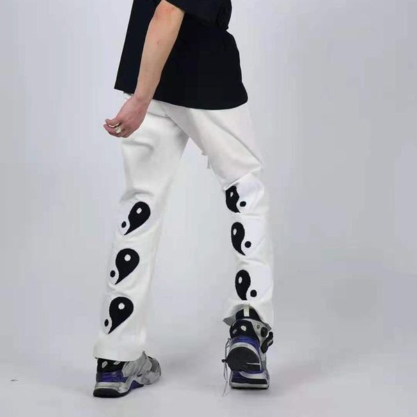 men's pants tai chi heart shape embroidery straight black couple track streetwear drawstring spliced retro baggy mens casual trousers
men's pants tai chi heart shape embroidery straight black couple track streetwear drawstring spliced retro baggy mens casual trousers