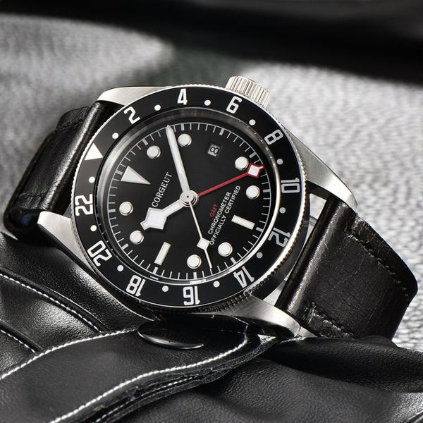 wristwatches corgeut 41mm automatic mechanical men watch luxury gmt military calendar luminous waterproof diver leather strap wristwatch, Slivery;brown
wristwatches corgeut 41mm automatic mechanical men watch luxury gmt military calendar luminous waterproof diver leather strap wristwatch, Slivery;brown
