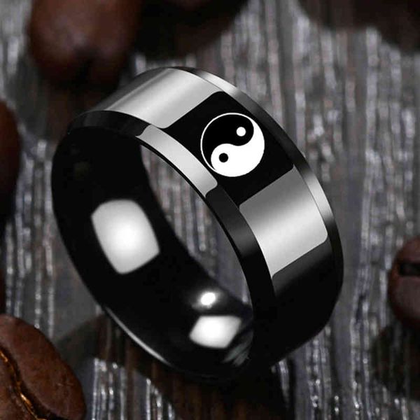 a drop shipping fashion jewelry for men and women taoist bagua yin yang tai chi men's ring chinese style rings couple, amulet, Silver
a drop shipping fashion jewelry for men and women taoist bagua yin yang tai chi men's ring chinese style rings couple, amulet, Silver