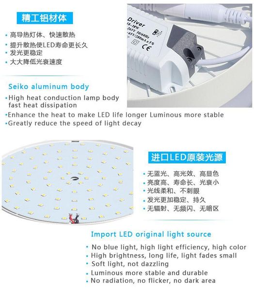 super bright led panel light 6w 12w 18w 24w round square ceiling lamp lights downlight ac85-265v lighting
super bright led panel light 6w 12w 18w 24w round square ceiling lamp lights downlight ac85-265v lighting