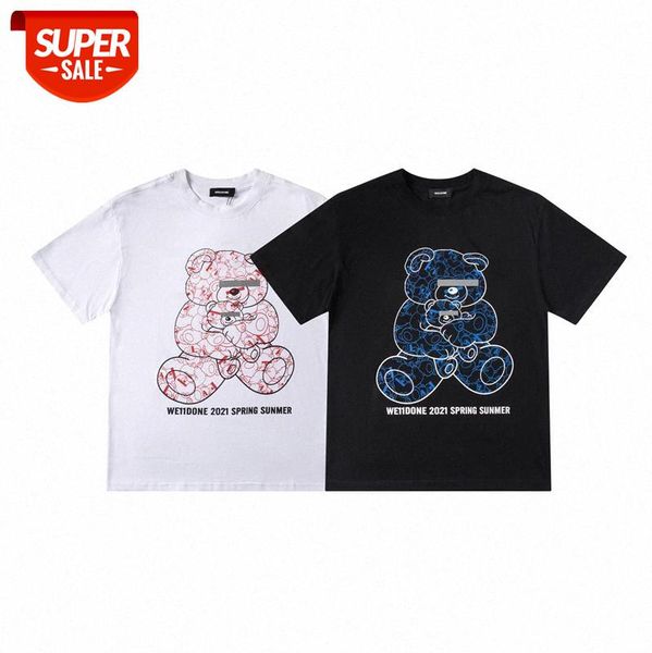 big bear hugs little pattern loose round neck casual short sleeve one piece batch #v266, White;black
big bear hugs little pattern loose round neck casual short sleeve one piece batch #v266, White;black