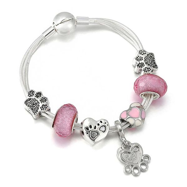 charm bracelets cute dog print beads pendants fit brand multi-layer bracelet for women cartton style jewelry gift, Golden;silver
charm bracelets cute dog print beads pendants fit brand multi-layer bracelet for women cartton style jewelry gift, Golden;silver