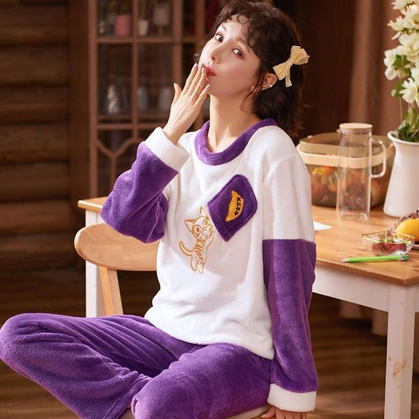 women's sleepwear casual winter cartoon pajamas set flannel soft full sleeve shirt pant mom homewear big size kpacotakowka 3iig, Black;red
women's sleepwear casual winter cartoon pajamas set flannel soft full sleeve shirt pant mom homewear big size kpacotakowka 3iig, Black;red