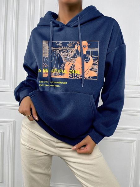 slogan & figure graphic kangaroo pocket drop shoulder drawstring thermal hoodie 90cl#, White;black
slogan & figure graphic kangaroo pocket drop shoulder drawstring thermal hoodie 90cl#, White;black