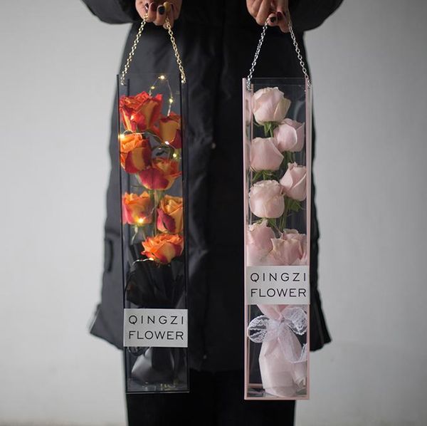 gift wrap 5pcs/set flower bags with metal chain handle florist bouquet packing plastic bag mother's day rose party favors
gift wrap 5pcs/set flower bags with metal chain handle florist bouquet packing plastic bag mother's day rose party favors
