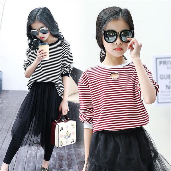 fashion spring big girls striped t shirts fall children clothing casual teenage school kids basic, Blue
fashion spring big girls striped t shirts fall children clothing casual teenage school kids basic, Blue