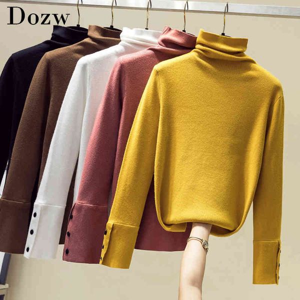 causal long sleeve button pullover cashmere pure sweater women autumn winter solid turtleneck knitted ladies jumper sueter mujer 210414, White;black
causal long sleeve button pullover cashmere pure sweater women autumn winter solid turtleneck knitted ladies jumper sueter mujer 210414, White;black