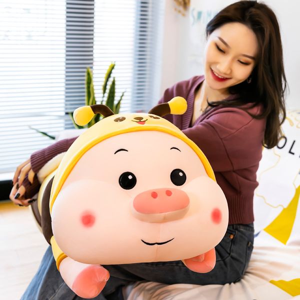 60100cm adorable lying dressed bee pig cosplay plushie cartoon soft animal toy boys girls birthday gift
60100cm adorable lying dressed bee pig cosplay plushie cartoon soft animal toy boys girls birthday gift