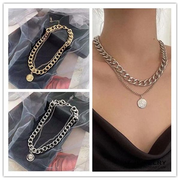 chokers style ladies fashion charm retro portrait thick chain necklace double hip hop short clavicle women wholesale, Golden;silver
chokers style ladies fashion charm retro portrait thick chain necklace double hip hop short clavicle women wholesale, Golden;silver
