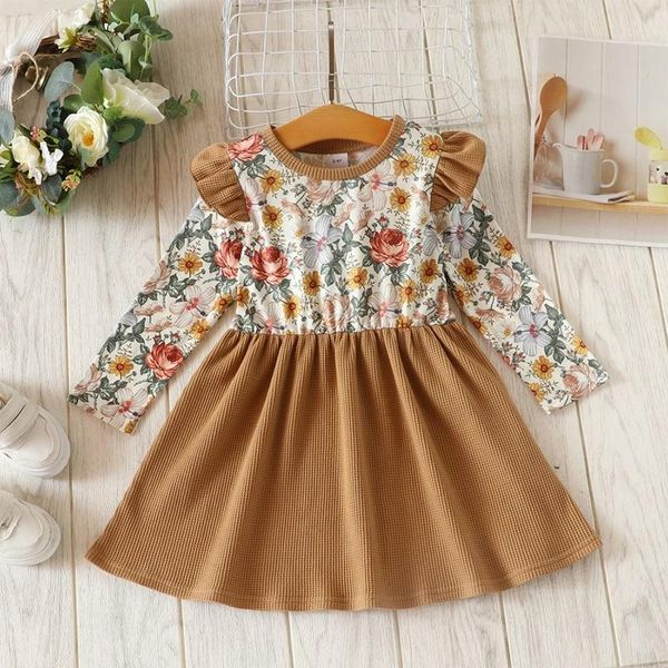 girl's dresses toddler girl fall clothes 2021 floral print long flying sleeve girls dress boho kids for spring 1-6y, Red;yellow
girl's dresses toddler girl fall clothes 2021 floral print long flying sleeve girls dress boho kids for spring 1-6y, Red;yellow