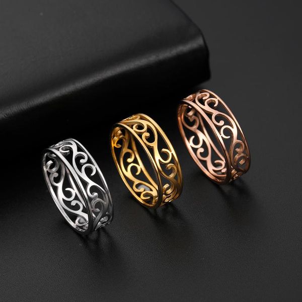 wedding rings my shape vintage filigree stainless steel ring for women hollow finger rose gold color anniversary gift, Slivery;golden
wedding rings my shape vintage filigree stainless steel ring for women hollow finger rose gold color anniversary gift, Slivery;golden