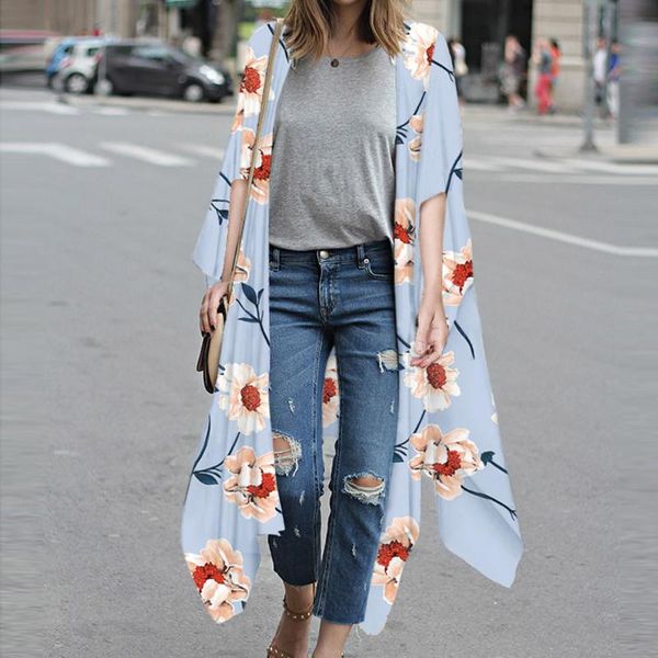 bikini swimwear women beach cover up cardigan coat casual printing short sleeve one-piece swimsuit mid-length women's t-shirt, White
bikini swimwear women beach cover up cardigan coat casual printing short sleeve one-piece swimsuit mid-length women's t-shirt, White