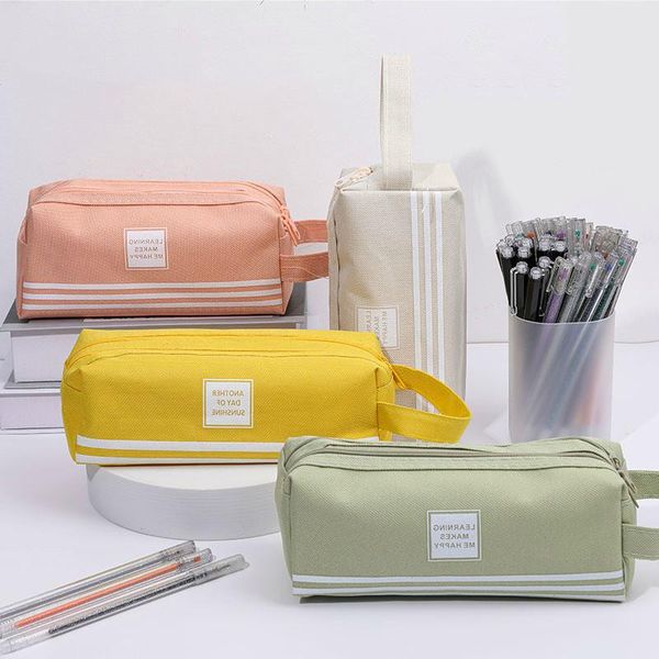 ellen brook 1 pcs kawaii cute striped pen pencil bag canvas school stationary receive tools makeup pouch cosmetics case bags
ellen brook 1 pcs kawaii cute striped pen pencil bag canvas school stationary receive tools makeup pouch cosmetics case bags