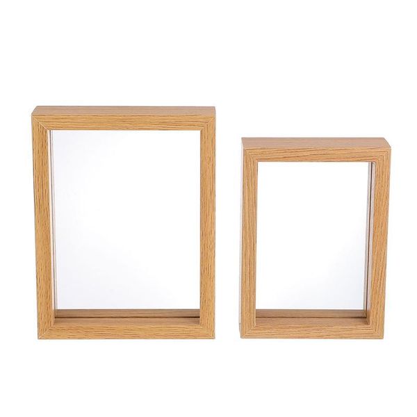 jewelry pouches, bags 2pcs chic double sided glass picture frame transparent specimen clip po, Pink;blue 
jewelry pouches, bags 2pcs chic double sided glass picture frame transparent specimen clip po, Pink;blue