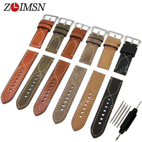 watch bands zlimsn watchbands genuine leather band strap belt stainless steel buckle 22mm 24mm relogio masculino b18 wholesale, Black;brown
watch bands zlimsn watchbands genuine leather band strap belt stainless steel buckle 22mm 24mm relogio masculino b18 wholesale, Black;brown