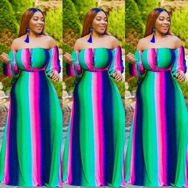 casual dresses colorful patchwork striped print off shoulder slash maxi long dress summer autumn holidays elegant vintage vestidos, Black;gray
casual dresses colorful patchwork striped print off shoulder slash maxi long dress summer autumn holidays elegant vintage vestidos, Black;gray