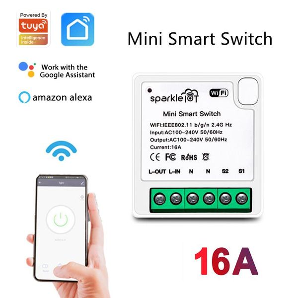 smart home control tuya mini wifi switch 16a 2-way wireless switches timer function tuya/smart life app for alexa google
smart home control tuya mini wifi switch 16a 2-way wireless switches timer function tuya/smart life app for alexa google