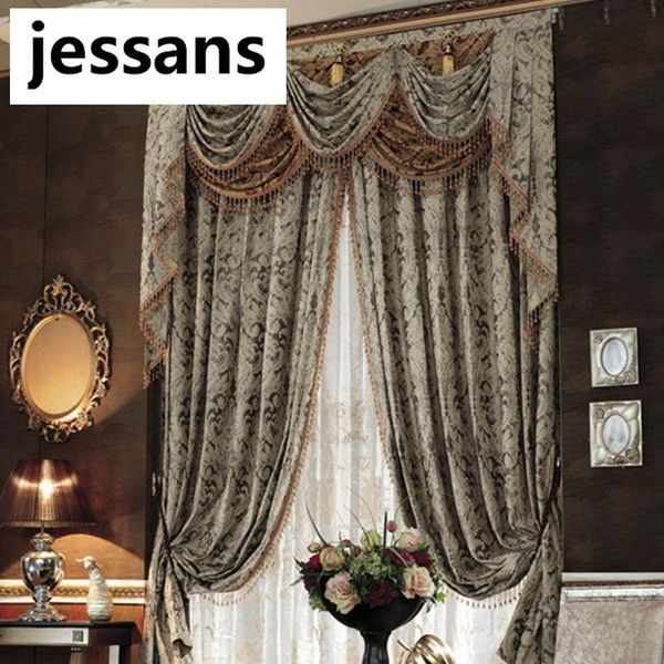 european style jacquard semi-blackout curtain for living room wholesale high-precision luxury decor curtains & drapes
european style jacquard semi-blackout curtain for living room wholesale high-precision luxury decor curtains & drapes