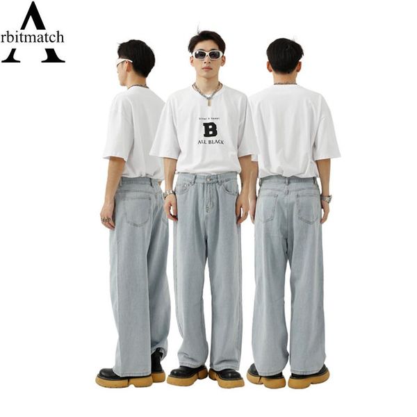 men's jeans arbitmatch men trousers blue for loose long pants straight solid water wash distressed baggy vibe denim clothing
men's jeans arbitmatch men trousers blue for loose long pants straight solid water wash distressed baggy vibe denim clothing