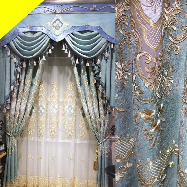 curtain & drapes blue luxury villa embroidered blackout curtains for living room windows chenille bedroom custom finished
curtain & drapes blue luxury villa embroidered blackout curtains for living room windows chenille bedroom custom finished