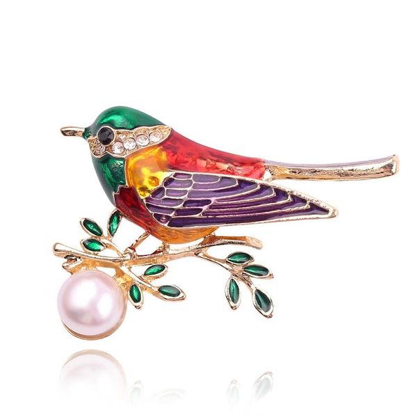 pins, brooches swallow pearl alloy brooch enamel pin large animal glaze collar badge decorate oriole bird flower crystal jewelry, Gray 
pins, brooches swallow pearl alloy brooch enamel pin large animal glaze collar badge decorate oriole bird flower crystal jewelry, Gray