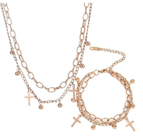 earrings & necklace 316l stainless steel cross pendant bracelet double conjuntos de joias, Silver
earrings & necklace 316l stainless steel cross pendant bracelet double conjuntos de joias, Silver
