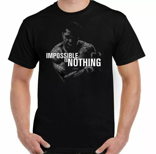 Muhammad Ali T-Shirt, Impossible is Nothing Quote Boxing Boxer tyson fury Mike, White;black
Muhammad Ali T-Shirt, Impossible is Nothing Quote Boxing Boxer tyson fury Mike, White;black