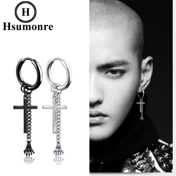 cross punk hoop earrings ghost hand stainless steel huggie dangle piercing jewelry silver color balck 1 pc, Golden;silver
cross punk hoop earrings ghost hand stainless steel huggie dangle piercing jewelry silver color balck 1 pc, Golden;silver