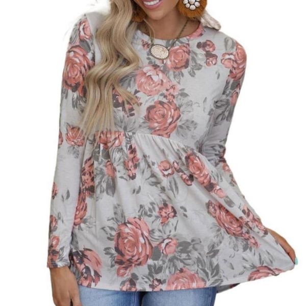 women flower printing long sleeve round neck t-shirt casual loose pullover ladies fashion clothing shirt 20cf women's, White
women flower printing long sleeve round neck t-shirt casual loose pullover ladies fashion clothing shirt 20cf women's, White