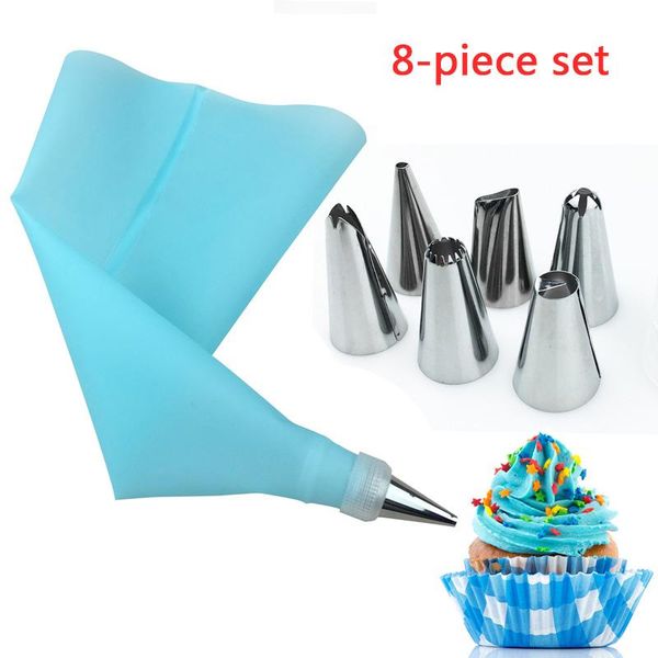baking & pastry tools diy 8 piece stainless kitchen set tool reusable 6 head steel bag decorating mouth piping tips icing
baking & pastry tools diy 8 piece stainless kitchen set tool reusable 6 head steel bag decorating mouth piping tips icing