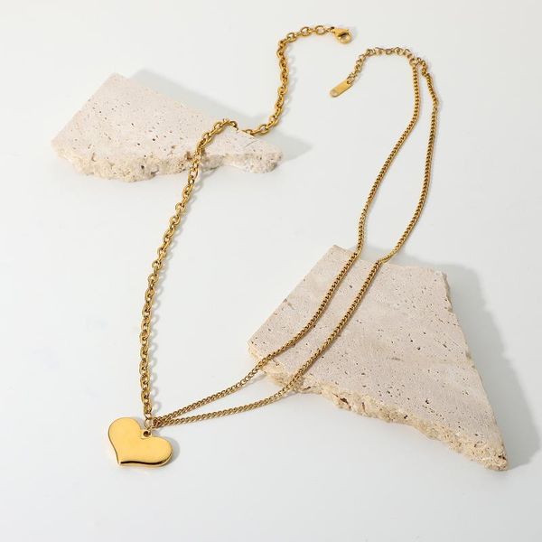 pendant necklaces glossy plain heart shaped necklace jewelry fashionable stacking 18k gold stainless steel, Silver
pendant necklaces glossy plain heart shaped necklace jewelry fashionable stacking 18k gold stainless steel, Silver