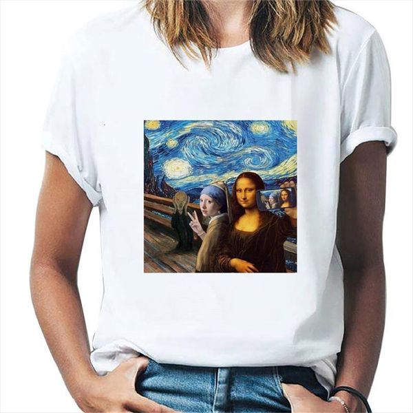 fashion and women mona men t shirt lisa printed harajuku round neck short sleeved summer lady, White;black
fashion and women mona men t shirt lisa printed harajuku round neck short sleeved summer lady, White;black